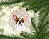 French Bulldog White #2 Christmas Ceramic Ornament product image at NuMercy 2