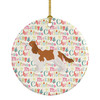 Blenheim Cavalier Spaniel Merry Christmas Ceramic Ornament WDK1701 product image at NuMercy