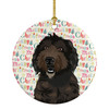 Doodle Chocolate #1 Christmas Ceramic Ornament product image at NuMercy