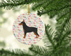 Miniature Pinscher Merry Christmas Ceramic Ornament WDK1750 product image at NuMercy 2