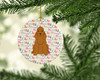 Merry Christmas Cocker Spaniel Red Ceramic Ornament product image at NuMercy 2