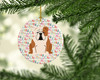 Merry Christmas English Bulldog Fawn White Ceramic Ornament product image at NuMercy 2