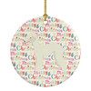 Bedlington Terrier Merry Christmas Ceramic Ornament WDK1936 product image at NuMercy