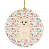 Merry Christmas Westie Ceramic Ornament WDK1585 product image at NuMercy