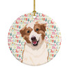 Australian Shepherd Red and White #1 Christmas Ceramic Ornament product image at NuMercy
