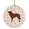 Portuguese Sheepdog Dog Merry Christmas Ceramic Ornament product image at NuMercy
