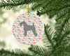 Kerry Blue Terrier Merry Christmas Ceramic Ornament product image at NuMercy 2