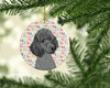 Poodle Standard Gray Christmas Ceramic Ornament product image at NuMercy 2