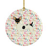Toy Fox Terrier Merry Christmas Ceramic Ornament WDK1983 product image at NuMercy