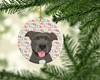 Pit Bull Blue #3 Christmas Ceramic Ornament product image at NuMercy 2