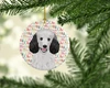 Poodle Standard Silver Christmas Ceramic Ornament product image at NuMercy 2
