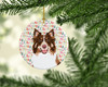 Australian Shepherd Red Tricolor #2 Christmas Ceramic Ornament product image at NuMercy 2