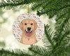 Golden Retriever Fawn #3 Christmas Ceramic Ornament product image at NuMercy 2