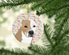 Pit Bull Fawn #4 Christmas Ceramic Ornament product image at NuMercy 2