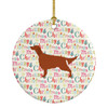 Irish Setter Merry Christmas Ceramic Ornament product image at NuMercy
