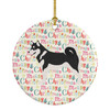 Alaskan Malamute Merry Christmas Ceramic Ornament WDK2041 product image at NuMercy
