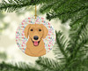 Golden Retriever Gold #2 Christmas Ceramic Ornament product image at NuMercy 2