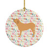 Fila Brasileiro Merry Christmas Ceramic Ornament product image at NuMercy