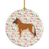 Belgian Tervuren Merry Christmas Ceramic Ornament product image at NuMercy