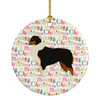 Australian Shepherd Merry Christmas Ceramic Ornament product image at NuMercy