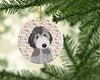 Doodle Silver #1 Christmas Ceramic Ornament product image at NuMercy 2