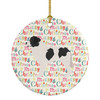 Landseer Merry Christmas Ceramic Ornament product image at NuMercy