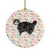 Manx #1 Cat Christmas Ceramic Ornament product image at NuMercy