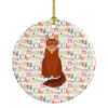 Somali Cat Christmas Ceramic Ornament WDK2456 product image at NuMercy
