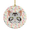 American Shorthair Cat Christmas Ceramic Ornament WDK2299 product image at NuMercy