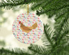 Frisian Friesian Chicken Christmas Ceramic Ornament product image at NuMercy 2