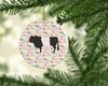 Belted Galloway Cow Christmas Ceramic Ornament product image at NuMercy 2