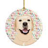 Labrador Retriever Yellow #2 Christmas Ceramic Ornament product image at NuMercy