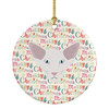 Oriental Longhair Cat Christmas Ceramic Ornament WDK2359 product image at NuMercy