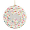 German Rex #3 Cat Christmas Ceramic Ornament product image at NuMercy
