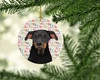 Rottweiler Black and Tan #5 Christmas Ceramic Ornament product image at NuMercy 2