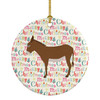 Cotentin Donkey Christmas Ceramic Ornament product image at NuMercy