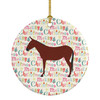 Hinny Horse Donkey Christmas Ceramic Ornament product image at NuMercy