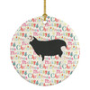 Herwick Sheep Christmas Ceramic Ornament product image at NuMercy