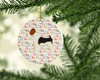 Fox Terrier Merry Christmas Ceramic Ornament product image at NuMercy 2