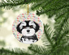 Shih-Tzu Black and White #2 Christmas Ceramic Ornament product image at NuMercy 2