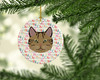 Scottish Straight Cat Christmas Ceramic Ornament WDK2376 product image at NuMercy 2
