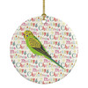 Budgerigar Christmas Ceramic Ornament product image at NuMercy