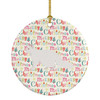 Oregon Rex #2 Cat Christmas Ceramic Ornament product image at NuMercy