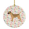 Border Terrier Merry Christmas Ceramic Ornament WDK1939 product image at NuMercy