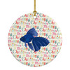 Veiltail Goldfish Christmas Ceramic Ornament product image at NuMercy