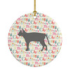 Russian Blue #2 Cat Christmas Ceramic Ornament product image at NuMercy