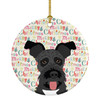 Schnauzer Black #3 Christmas Ceramic Ornament product image at NuMercy