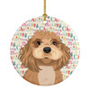 Shih-Tzu Red Christmas Ceramic Ornament product image at NuMercy
