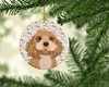 Shih-Tzu Red Christmas Ceramic Ornament product image at NuMercy 2