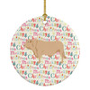 Charolais Cow Christmas Ceramic Ornament product image at NuMercy